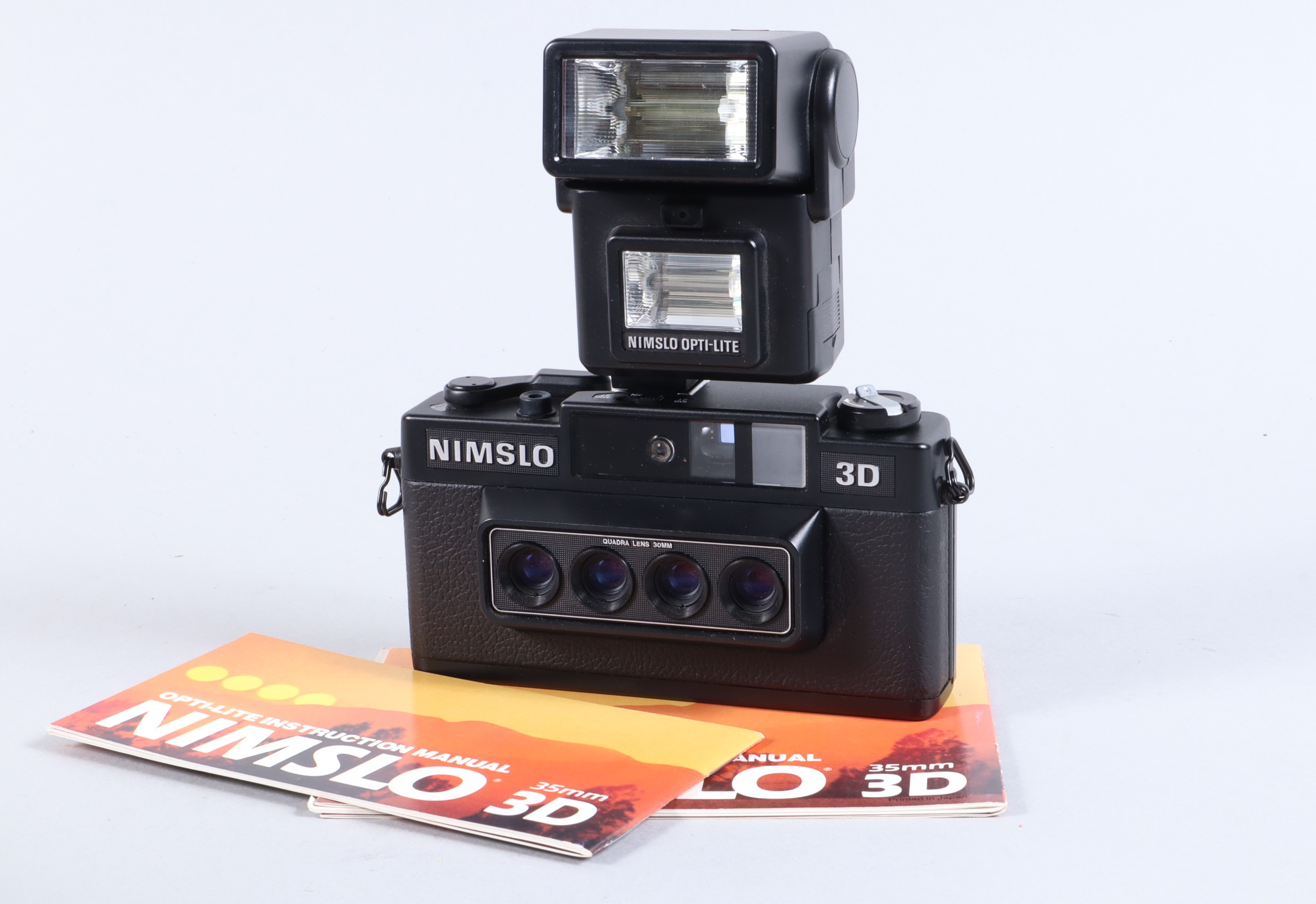 A Nimslo 3D Camera, not battery tested, body VG, elements VG