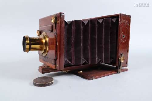 A Rouch's Patent Portable Plate Camera, circa 1885, 6½ x 4¾i...