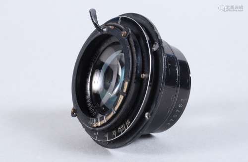 A Goerz 6½in f/6 Dogmar Lens, serial no 370751, barrel G, so...