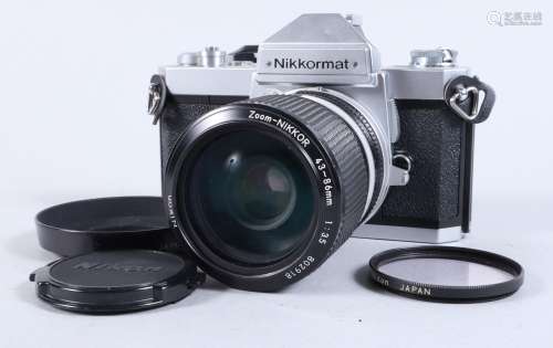 A Nikon Nikkormat FT3 SLR Camera, chrome, serial no 6043413,...