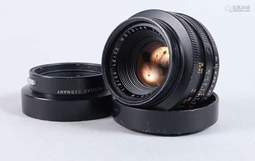 A Leitz Wetzlar Summicron R 50mm f/2 Lens, serial no 2180382...