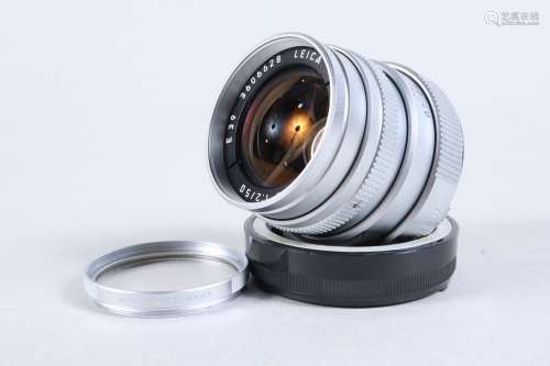 A Leica Summicron M 50mm f/2 E39 Lens, chrome, made in Germa...