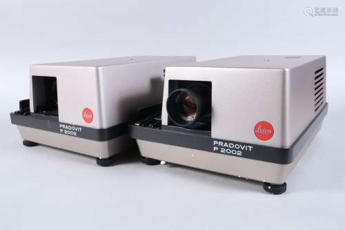 Two Leica Pradovit P 2002 Slide Projectors, one in maker's b...