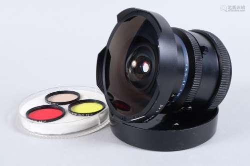 A Mamiya Sekor Z 37mm f/4.5 Fisheye Lens, serial no 10615, p...