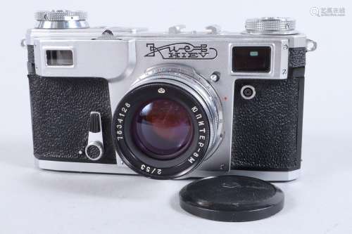 A Kiev IIA Rangefinder Camera, serial no 7729572, 1955-59, s...