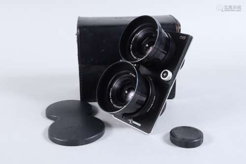 A Konica 58mm f/5.6 Hexanon lens, for Koni Omegaflex M TLR c...