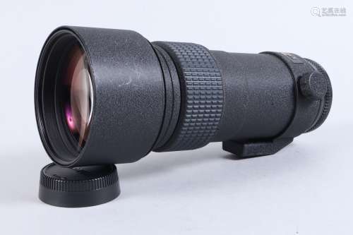 A Nikon AF Nikkor ED 300mm f/4 IF Lens, serial no 210048, au...