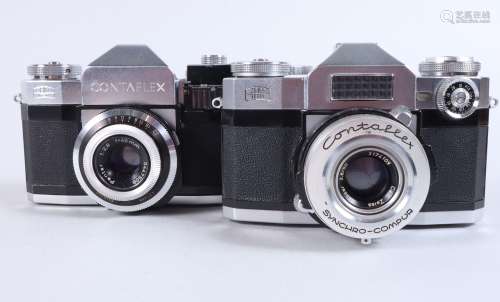 Two Zeiss Ikon Contaflex Cameras, a Contaflex Super, serial ...