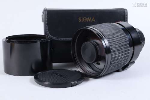 A Sigma 600MM F/8 Mirror Lens, serial no 213076, AIS mount, ...