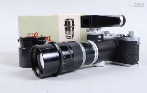 A Leica If Camera, Leitz Wetzlar, red dial, serial no 807 60...