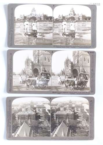 Underwood & Underwood India Stereoscopic Card Set, in book-f...
