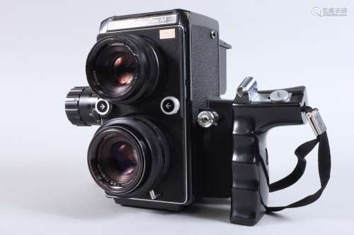 A Koni Omegaflex TLR Camera Outfit, serial no 71388K, body G...