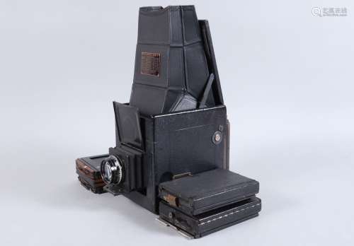 An R.B. Graflex Series B SLR Camera, 5 x 4in, circa 1925, re...
