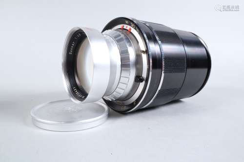 A Carl Zeiss Sonnar 180mm f/4.8 lens, Linhof Technika 70 mou...