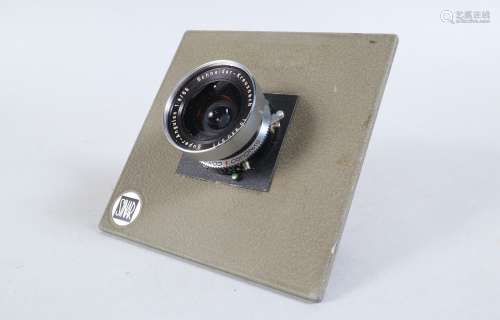 A Schneider Kreuznach 65mm f/8 Super Angulon Lens, serial no...