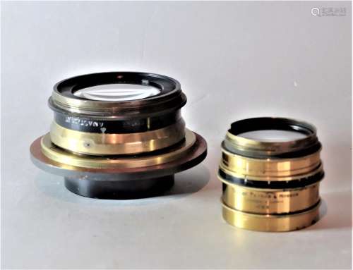 Taylor Taylor & Hobson brass and black lacquer Lenses, f/10 ...