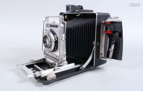 A Tower Press 4 X 5 Camera, serial no 200913, viewfinder cle...