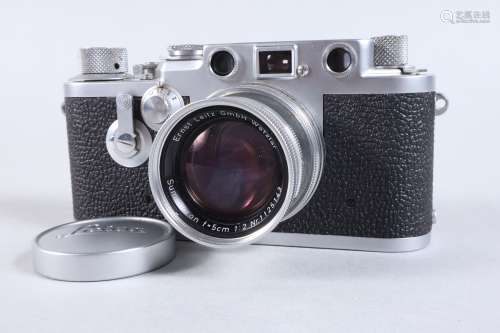 A Leitz Wetzlar Leica IIIf Camera, self timer variation, ser...
