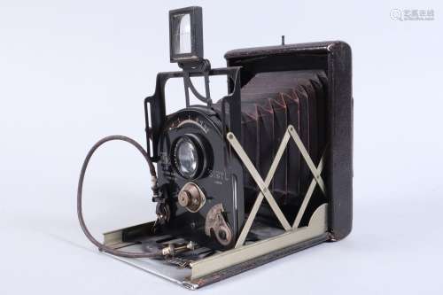 A Newman & Guardia Sibyl Folding Plate Camera, 3 x 4in, seri...