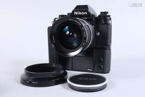 A Nikon F3 SLR Camera, black, serial no 1274049, shutter wor...