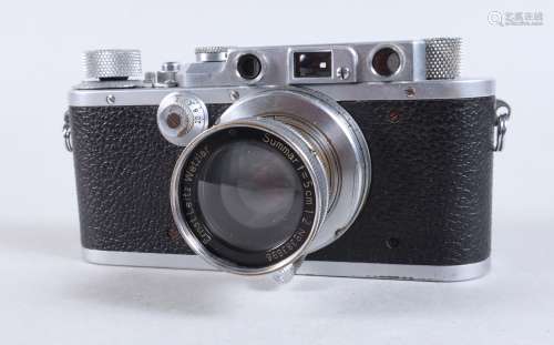 A Leitz Wetzlar Leica IIIa Camera, serial no 257051, 1937, s...