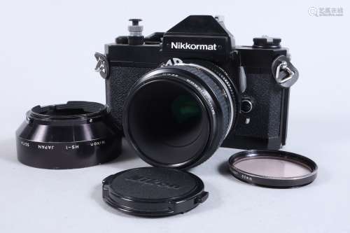 A Nikon Nikkormat FT2 SLR Camera, black, serial no 5182828, ...