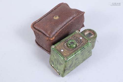 An Olive Green Coronet Midget Subminiature Camera, bakelite ...