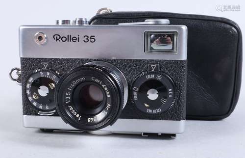 A Rollei 35 Compact Camera, made in Singapore, shutter worki...