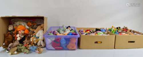 A large quantity of Ty Beanie Babies, and other Ty soft toys...