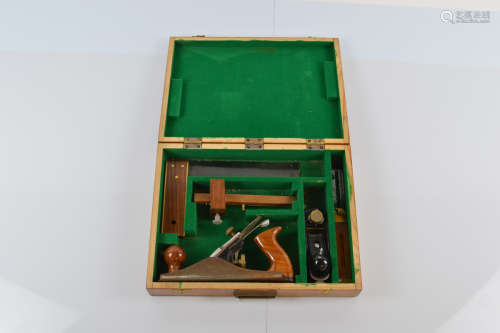 A cased woodworking tool set, by Faithful Tools, including p...