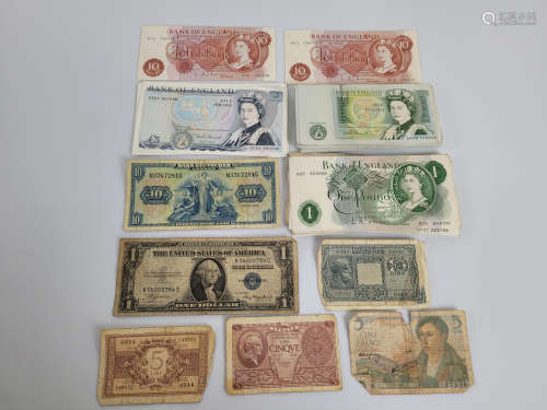 A quantity of United Kingdom and world loose bank notes, inc...