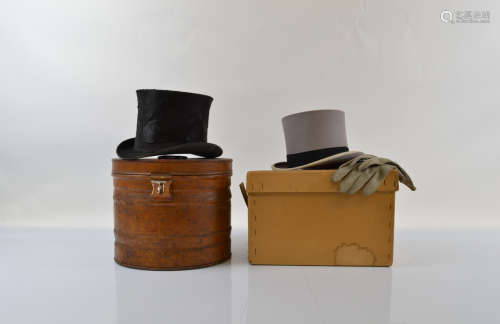 Two gentleman's top hats, by Woodrow Piccadilly and another ...