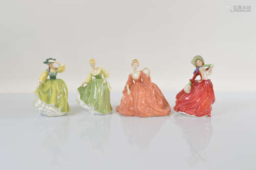 Three Royal Doulton figurines, Autumn Breezes HN1934, Butter...