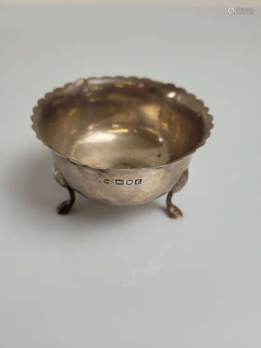 An Edward VII silver bowl, with inset 1787 silver coin havin...
