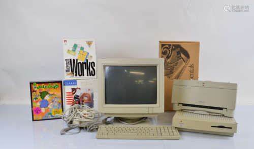 An Apple Macintosh Computer Style Writer II Printer and soft...