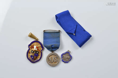 Three silver medallions, for The National Association of Sch...