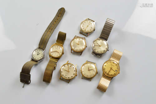 A collection of gentlemen's automatic wristwatches, by Rotar...