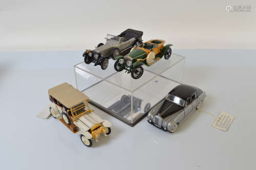 Four Franklin Mint vintage vehicle models, including 1955 Ro...