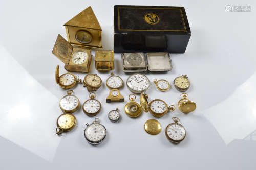 A collection of silver plated, gilt metal gentleman's, lady'...