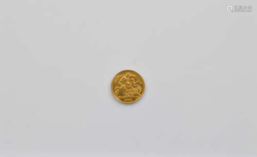 A George V half sovereign, dated 1911