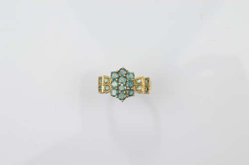 A certificated 9ct gold Russian alexandrite dress ring, of t...