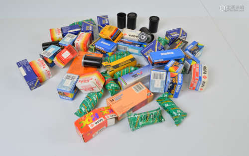 A quantity of unused film, including 35mm colour print by Su...