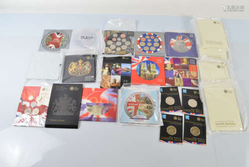 A collection of United Kingdom Brilliant Uncirculated Coin C...