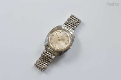 A gentleman's omega electronic F300 HZ wristwatch, the chron...