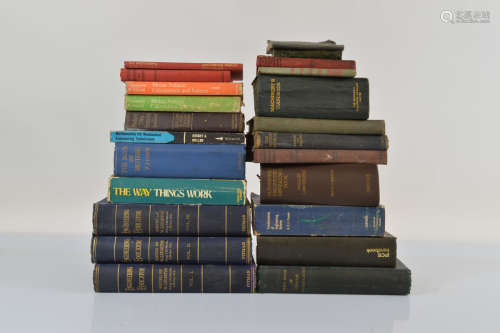 A collection of engineering books, including three volumes o...