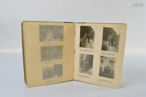 An early 20th century German family photograph album, shows ...