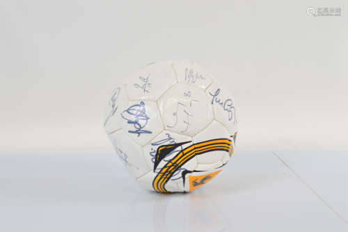 A signed Wolverhampton Wanderers football from 2010