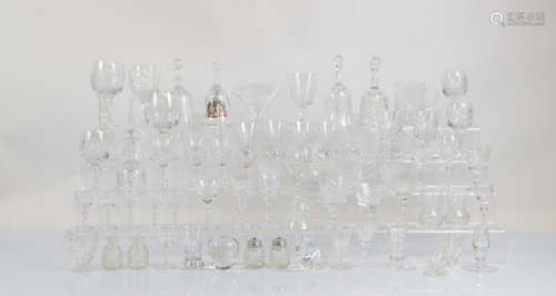 A large collection of assorted glassware, to include four cu...