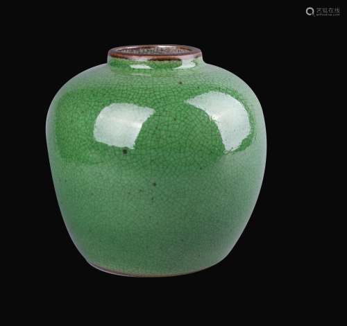 苹果绿哥釉罐