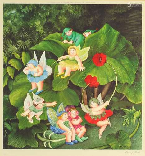 Beryl Cook - Fairy Dell, pencil signed print in colour with ...